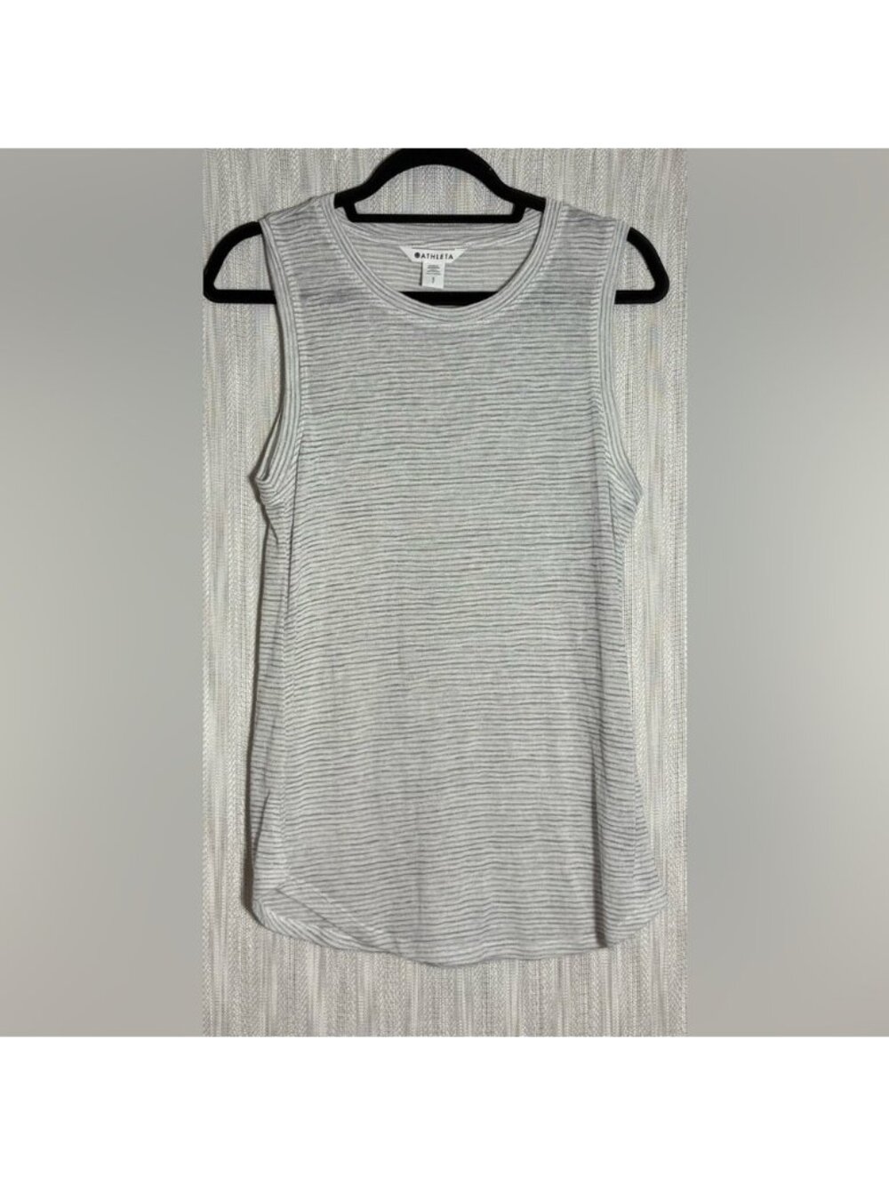 Gray Striped Tank Top